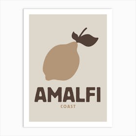 Amalfi Coast Neutral Print Art Print