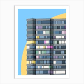 Margate Flats Apartment Building 1 Art Print