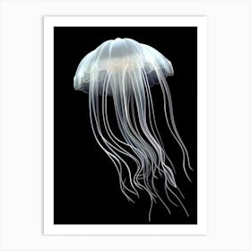 Moon Jellyfish Simple Painting 3 Art Print