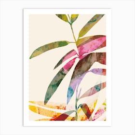 Colourful Leaves Art Print Art Print
