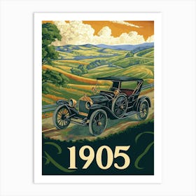 Aihrgdesign A Vintage Poster Of An Early 1905 Automobile Adve 8f07e22e 6804 4cfb A519 9f6cfa13acf0 0 Art Print