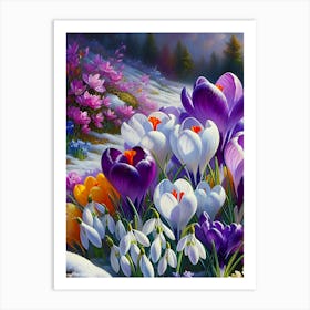 Wild Daisies Floral Art Print