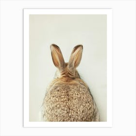 Back View Of Rabbit Art Print