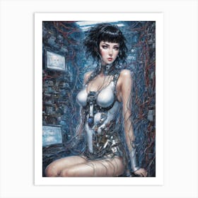 Cybernetic Woman 1 Art Print