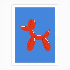 Balloon Dog Print Poster