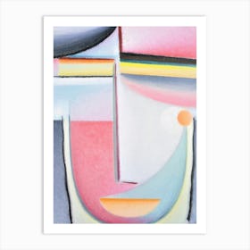 Abstract Head Symphony in Pink by Alexej von Jawlensky (1929) Art Print