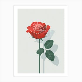 Rose In Raster Art Print