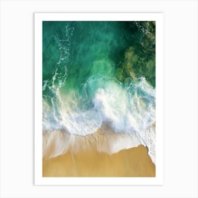 Aerial View Of A Beach 122 Art Print