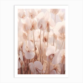 Boho Dried Flowers Cyclamen 2 Art Print