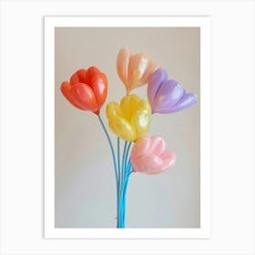 Dreamy Inflatable Flowers Columbine 2 Art Print