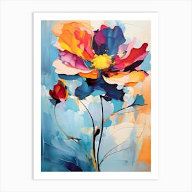 Abstract Flower Painting 26 Art Print