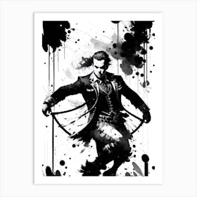 Joker By Person Art Print