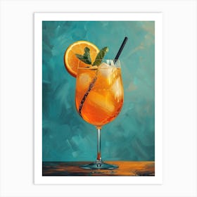 Orange Cocktail 23 Art Print