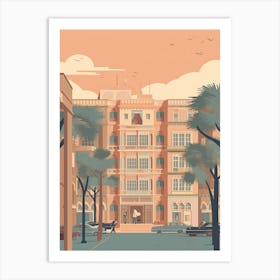 Cairo Egypt Travel Illustration 4 Art Print