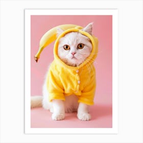 Banana Cat Art Print