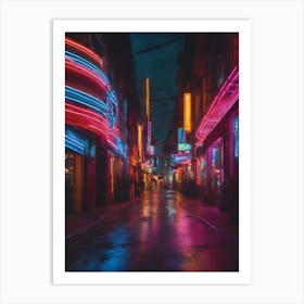 Neon Lights 1 (4) Art Print