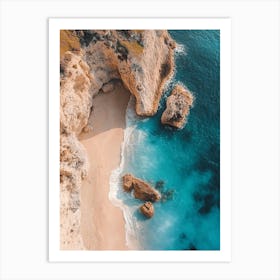 Aerial View Of A Beach 58 Art Print