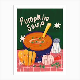 Pumpkin Soup Autumn Food  Art Print