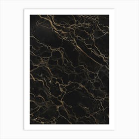 Black Marble Art Print