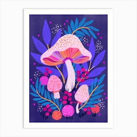 FyMushroom Midnight Art Print