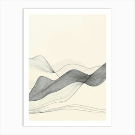 Abstract Waves Art Print