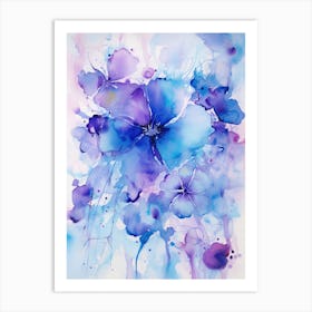 Blue Flowers 5 Art Print