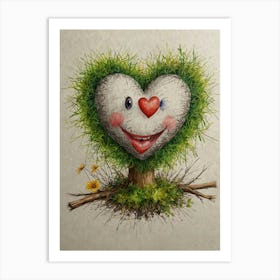 Heart Tree 6 Art Print