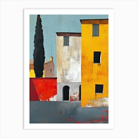 Verona Ventures: Houses with a Touch of Romance, Italy Art Print