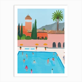 Pool Party Art Print