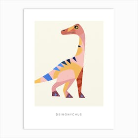 Nursery Dinosaur Art Deinonychus 2 Poster Art Print
