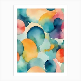 Abstract Watercolor Painting 24 Art Print