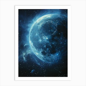 Earth In Space Art Print