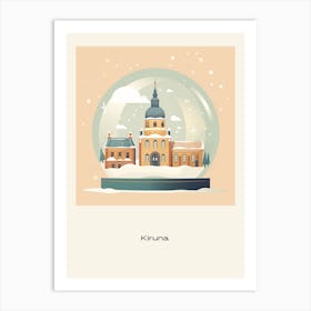 Kiruna Sweden 1 Snowglobe Poster Art Print