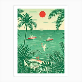 Tropical Scene Art Print