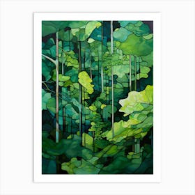 'Green Forest' 1 Art Print