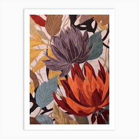 Fall Botanicals Carnation 4 Art Print
