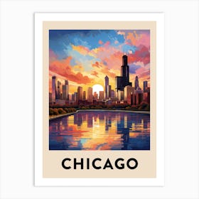 Chicago Travel Poster 18 Art Print