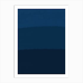 Blue Gradient Art Print