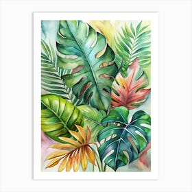 Tropical Leaves Art Print