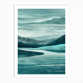 Idaho Lake Art Print