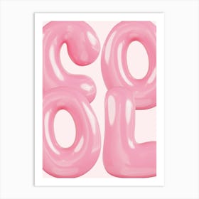 Pink Balloons Art Print