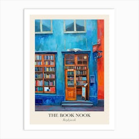 Reykjavik Book Nook Bookshop 1 Poster Art Print