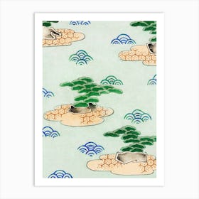 Landscape Illustration, Watanabe Seitei Art Print