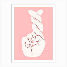 Fingers Crossed 2 Art Print