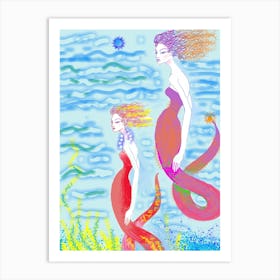 Mermaids Art Print