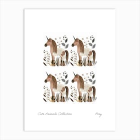 Cute Animals Collection Pony 4 Art Print