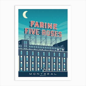 Montreal Canada Farine Five Roses Art Print