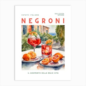 Negroni Art Print