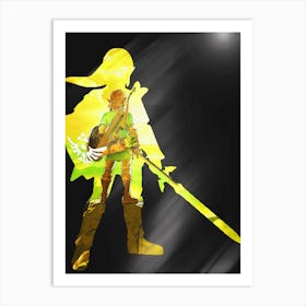 Anime Negative Space ― Battle Link Preparation Art Print