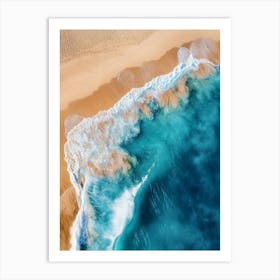 Aerial View Of A Beach 22 Art Print